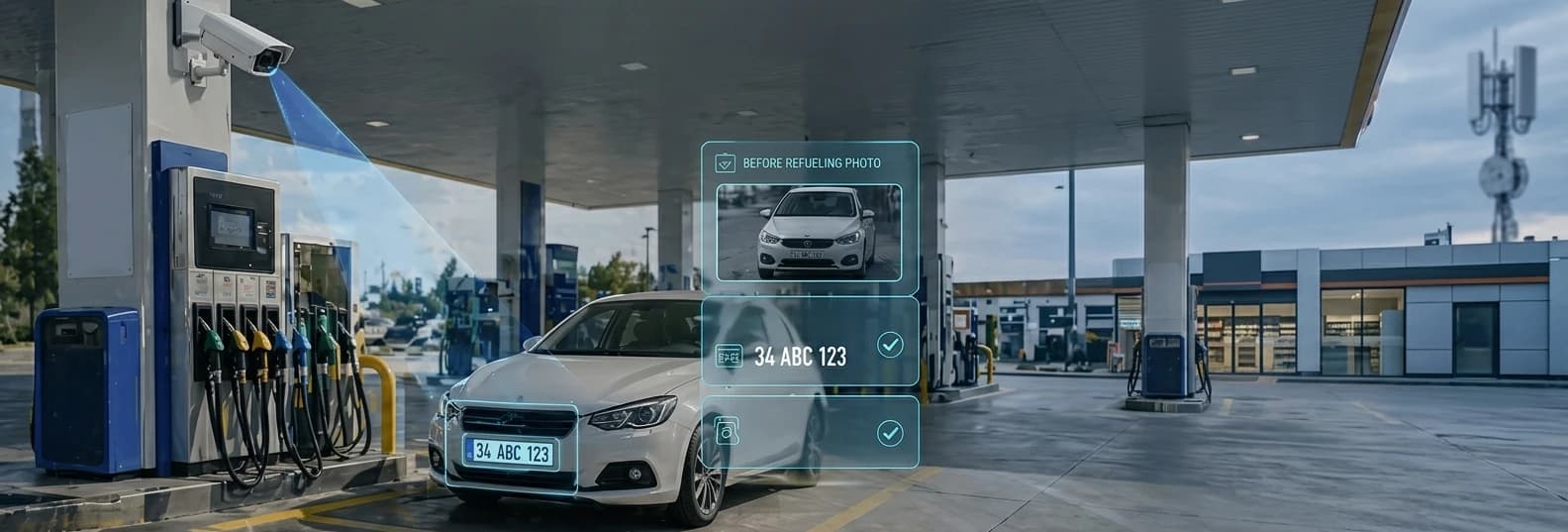 Kamera Kontrollü Yakıt Otomasyonu