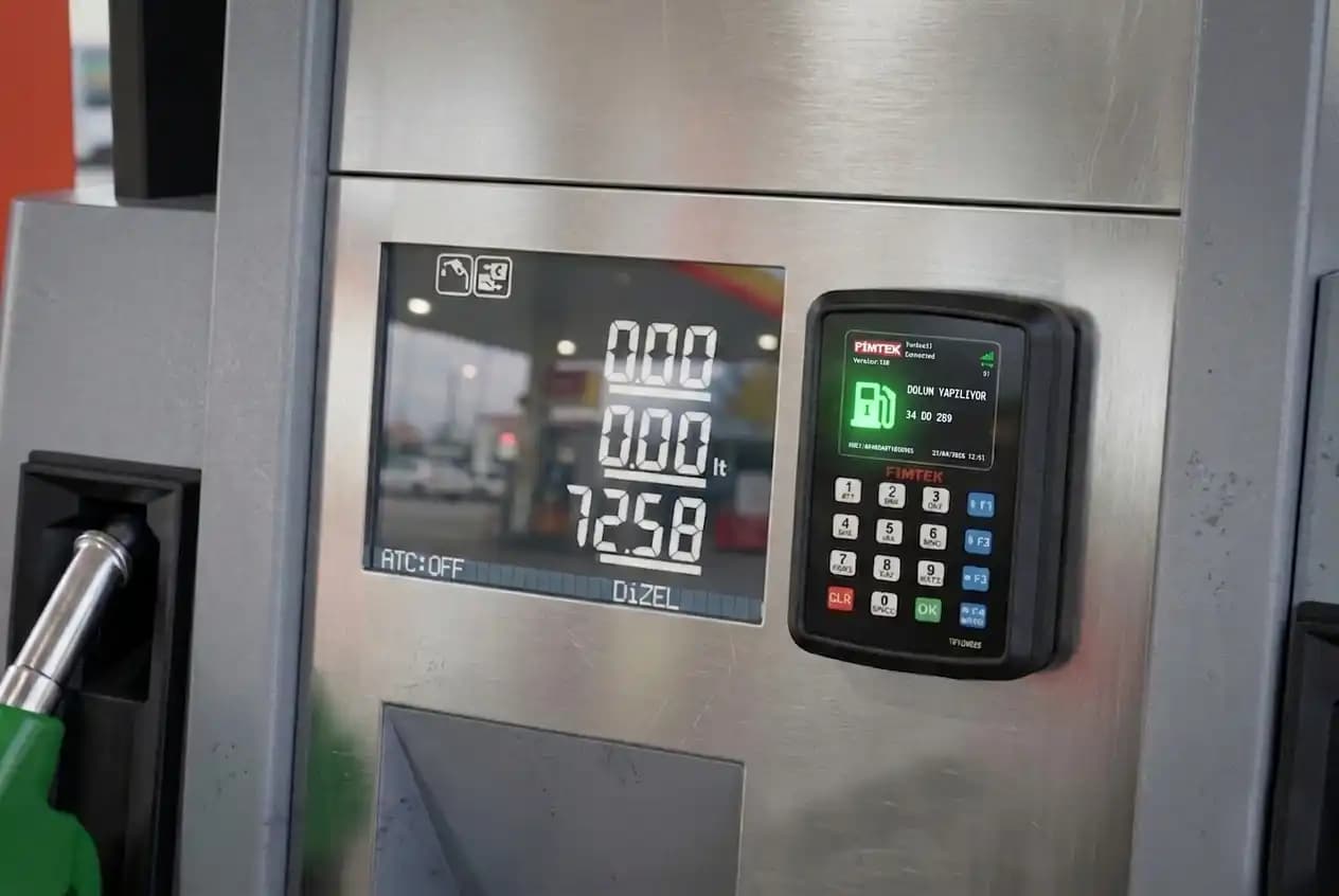 Fimtek field device screen during refuelling